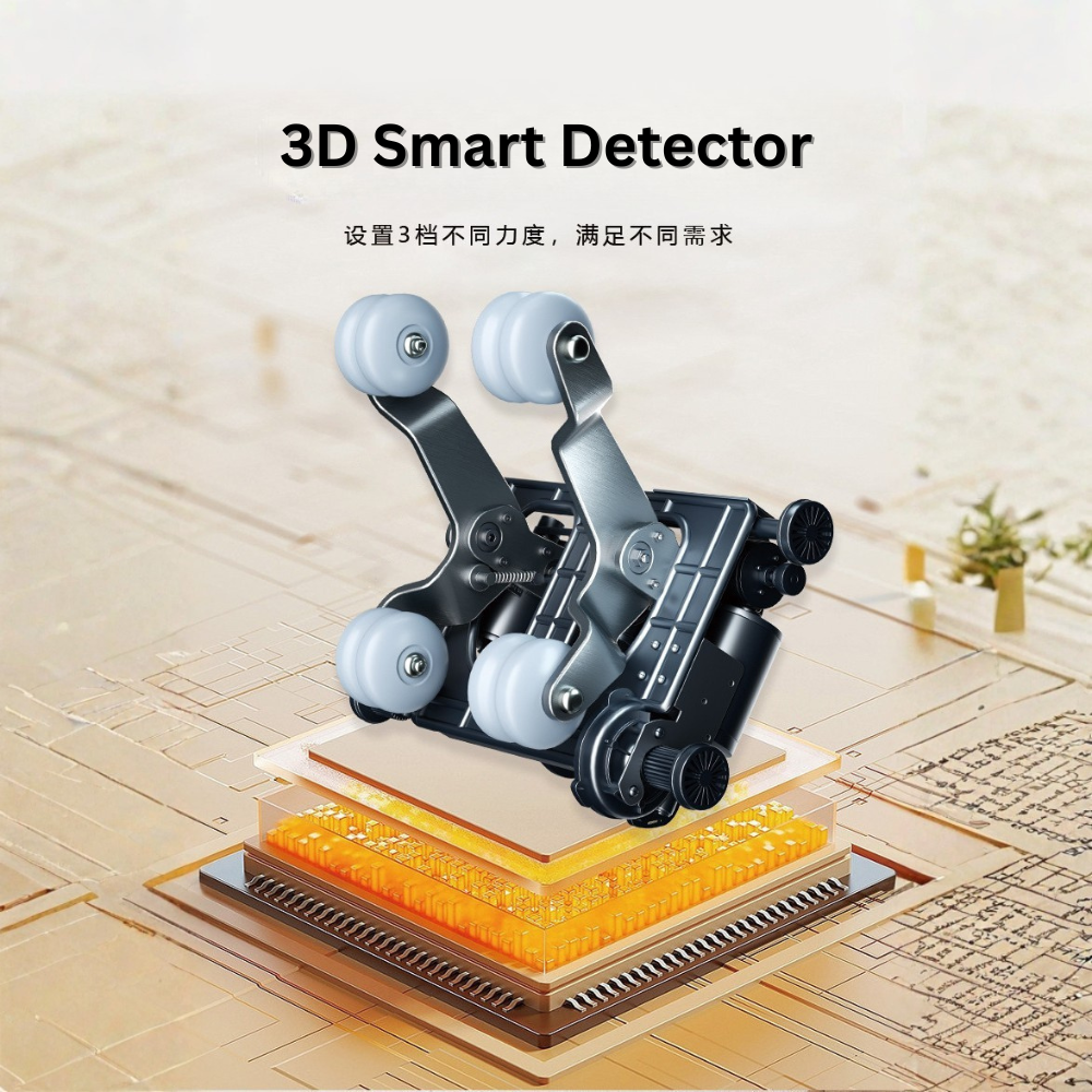 3D Mini Full Body Massage Chair Orange & Blue