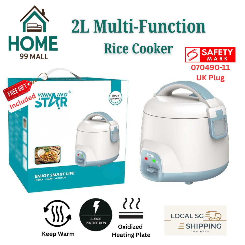 2L Electric Rice Cooker Non-Stick