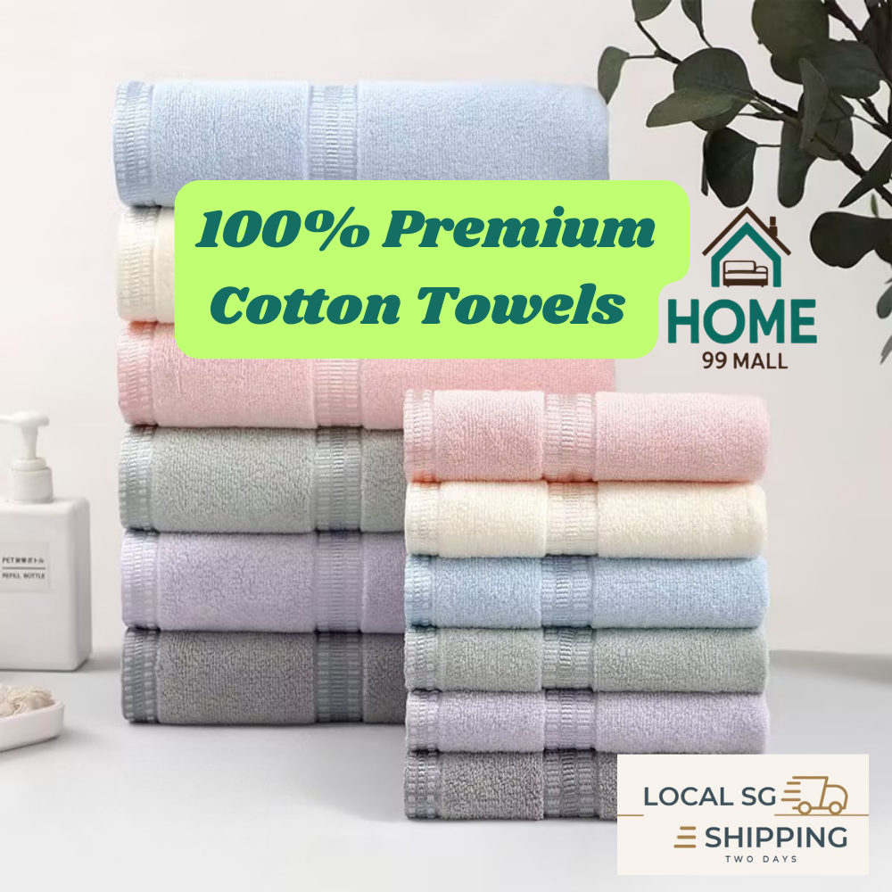 100% Premium Cotton Hand Towels and Bath Towels