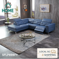 4.5 Seater L-Shape Cowhide Leather Electric Recliner Sofa