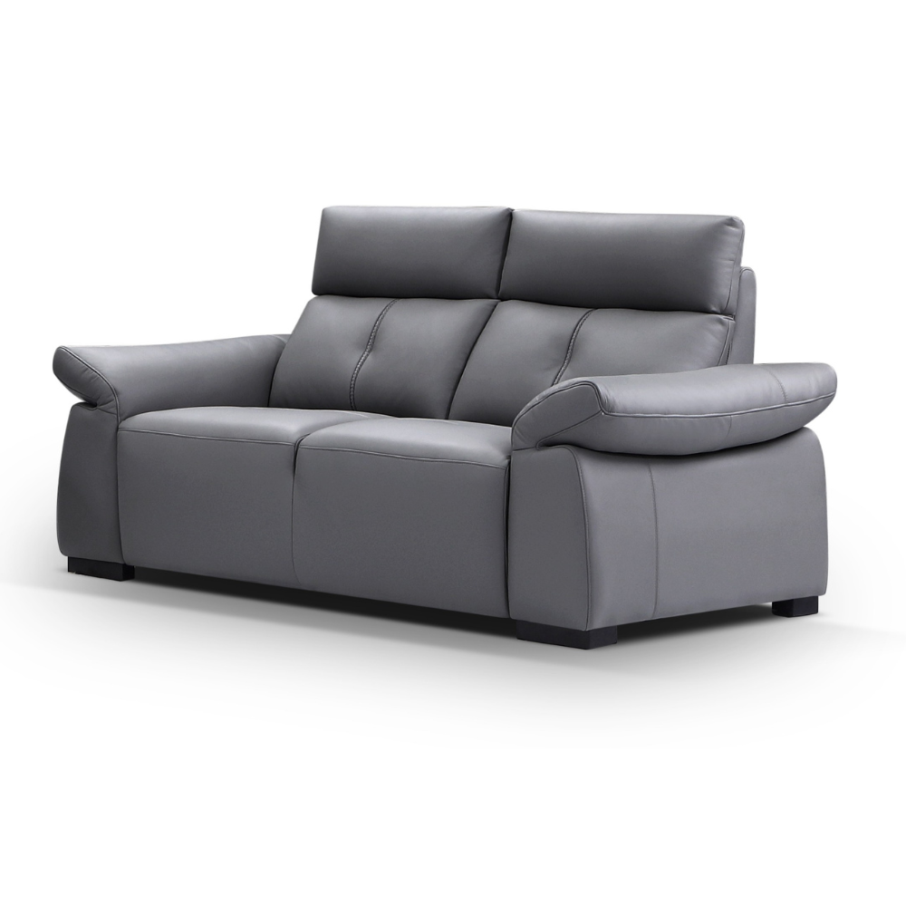 Modern 2 Seater Half Leather Sofa