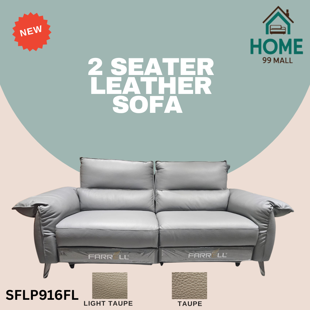 Premium 2-Seater Genuine Cowhide Leather Sofa