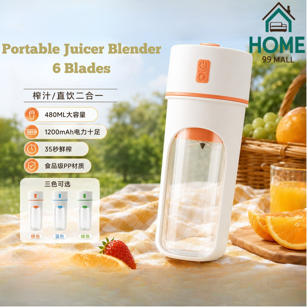 New 340-700ML Portable Juicer 4&6 Blades Blender Mixer