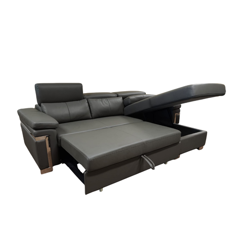 2-Seater with Chaise QUEEN Sofa Bed