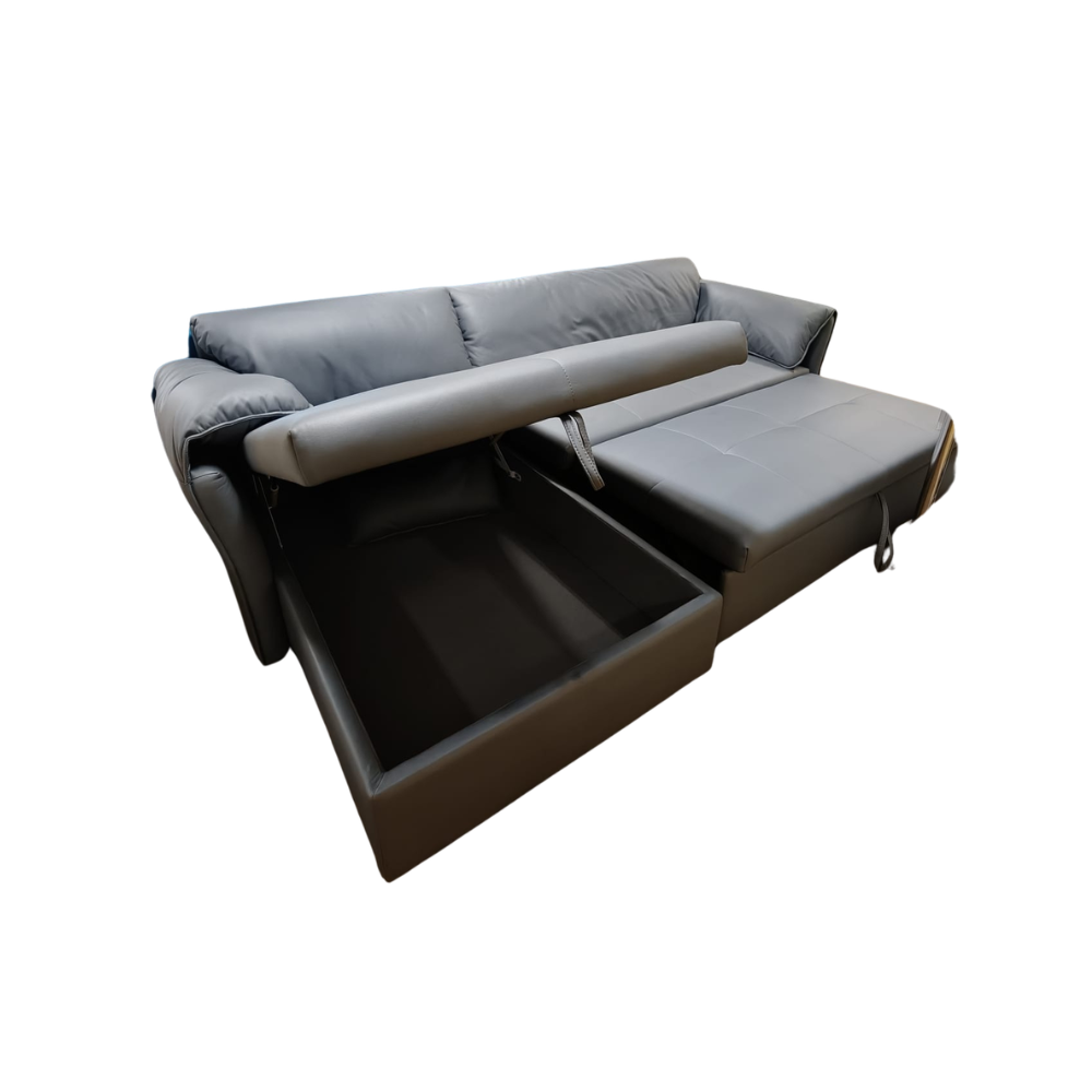 2-Seater with Chaise QUEEN Sofa Bed