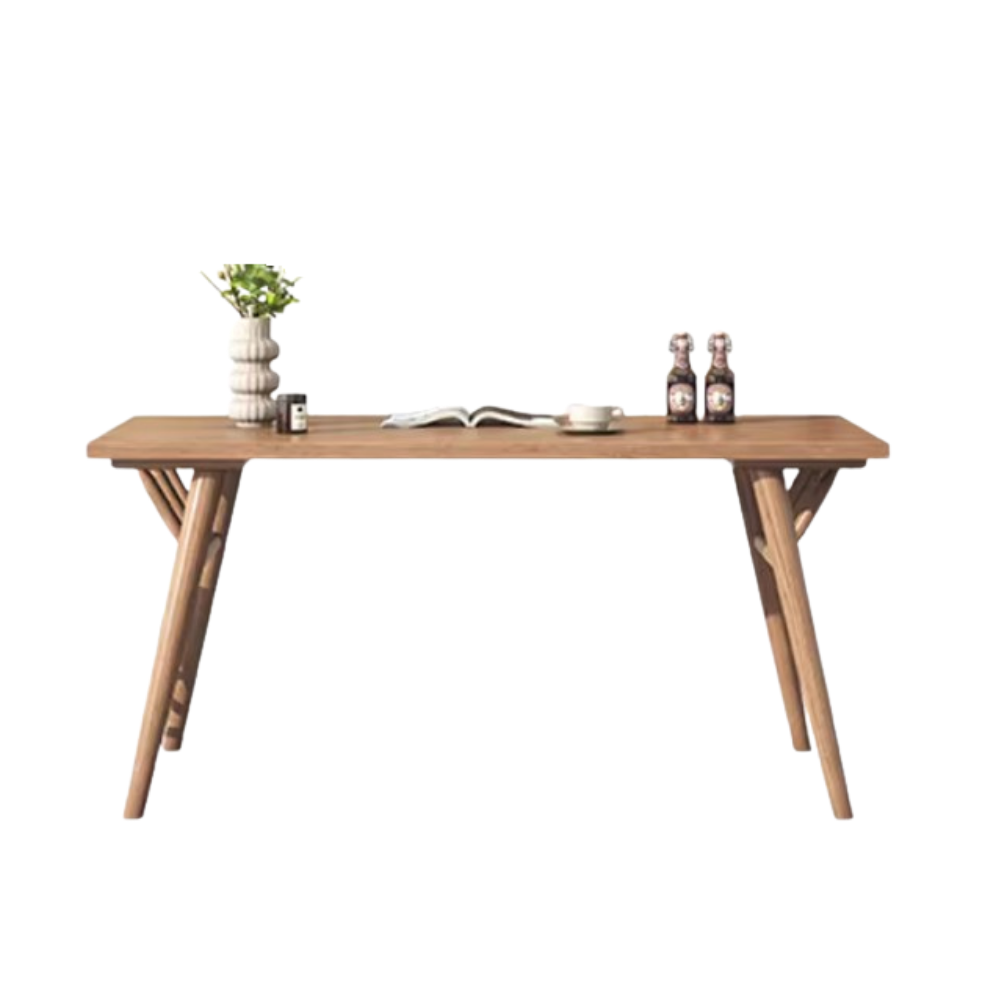 Solid Oak Wood Dining Table