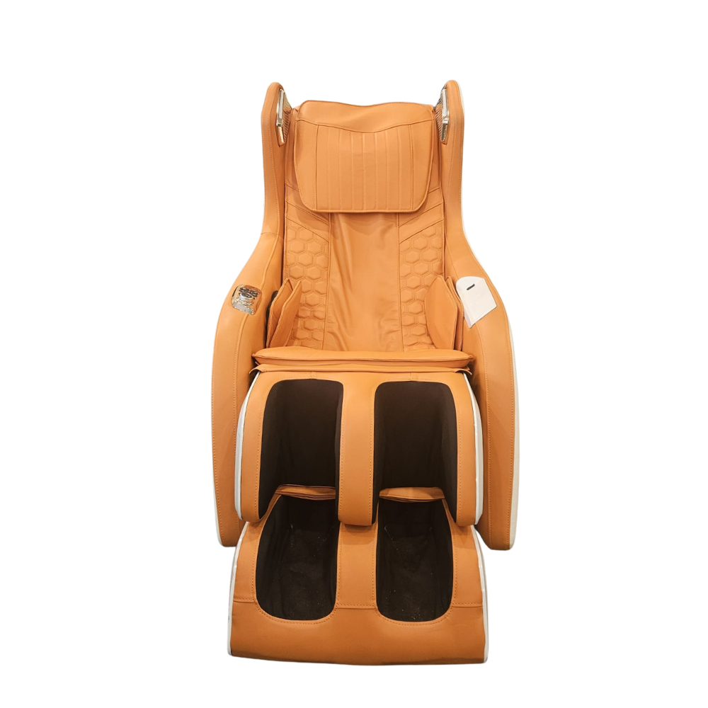 3D Mini Full Body Massage Chair Orange & Blue
