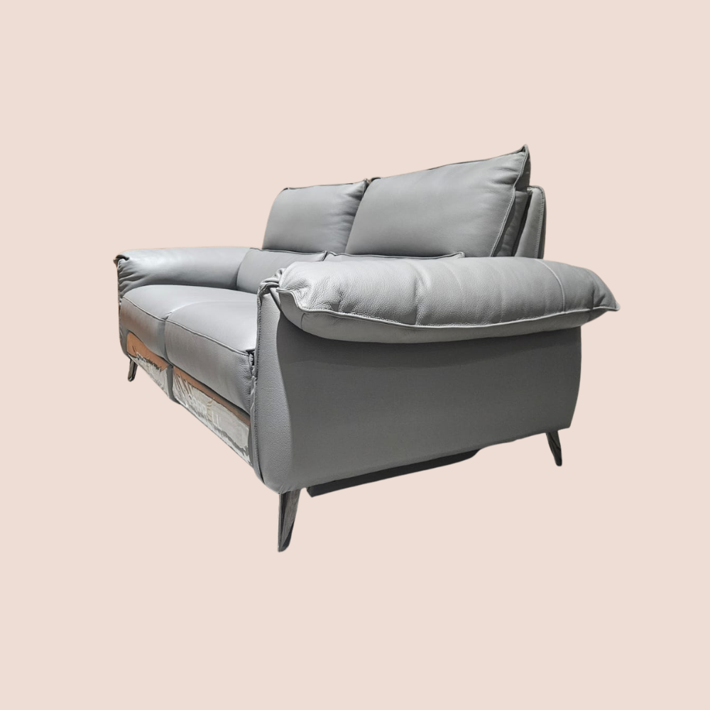 Premium 2-Seater Genuine Cowhide Leather Sofa