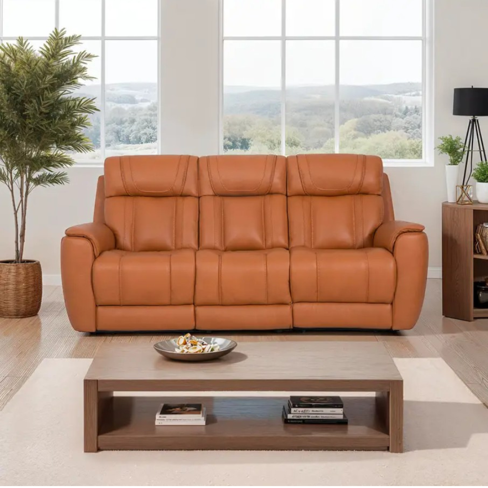 Genuine Leather Power Reclining Modular Sofa 1,2,3 Seaters