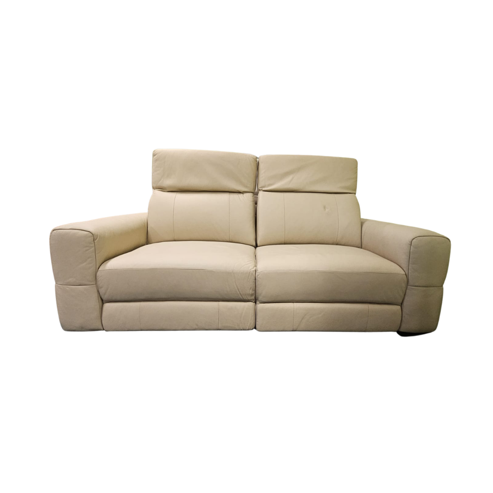 Remote Slider Leather Sofa 2 Seater
