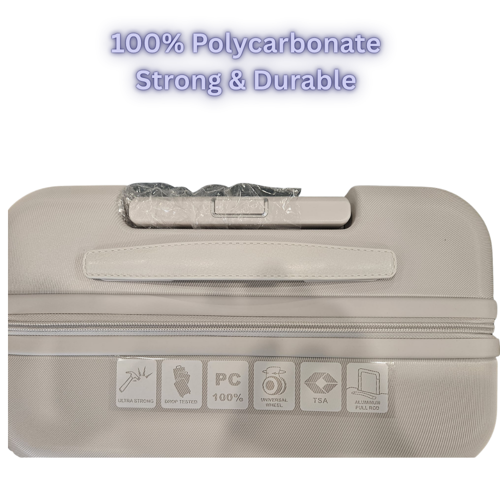 100% Polycarbonate luggage 20/24/28 inch