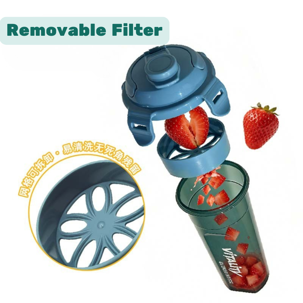 Shaker Bottle Protein and Fruit