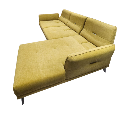 2 Seater with Chaise Pet Friendly Fabric Sofa
