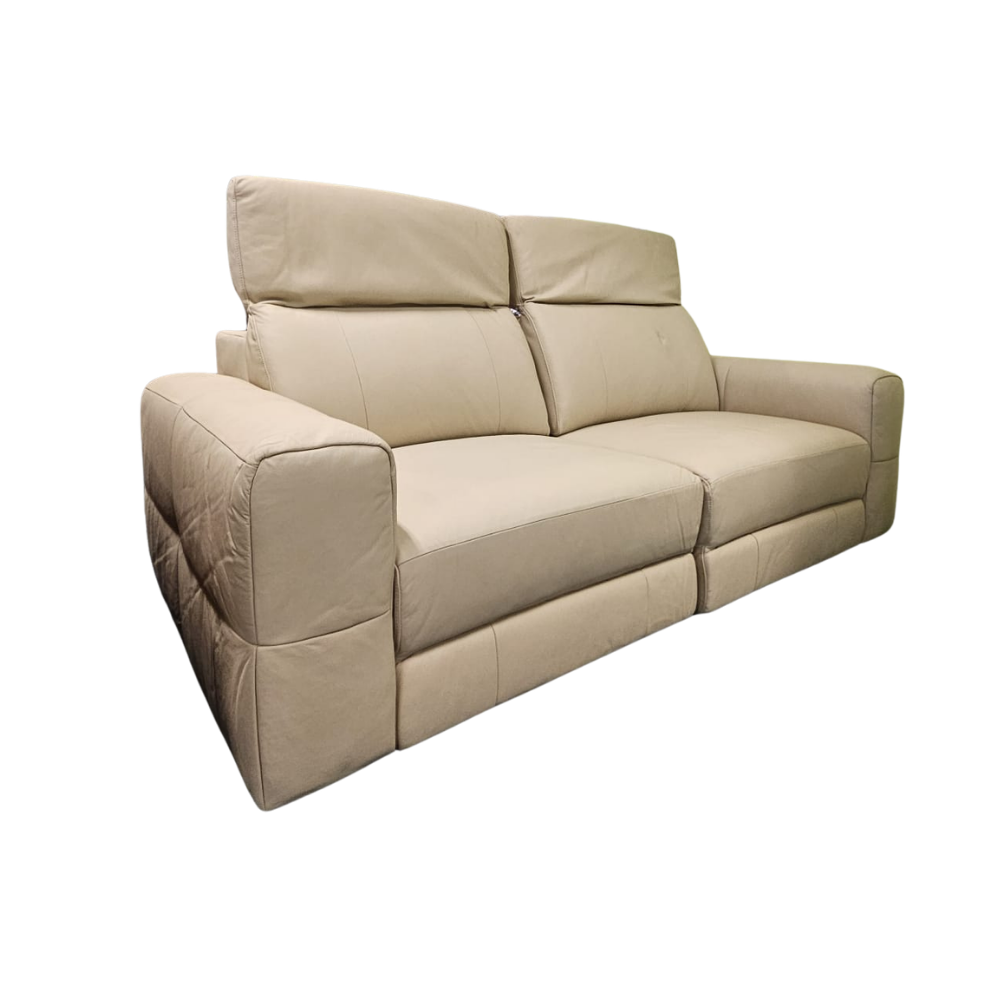 Remote Slider Leather Sofa 2 Seater