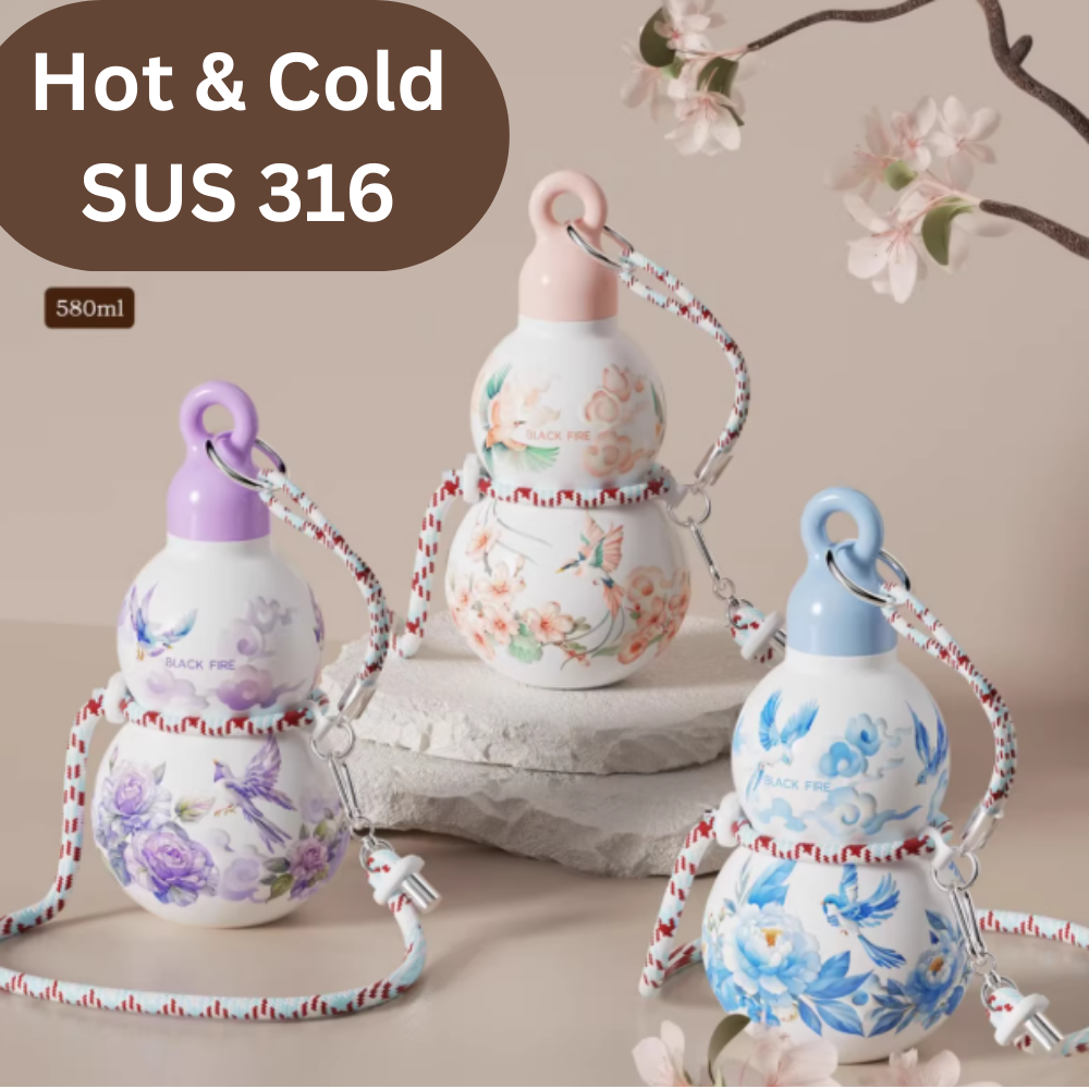 Portable Gourd Water Bottle 580ml