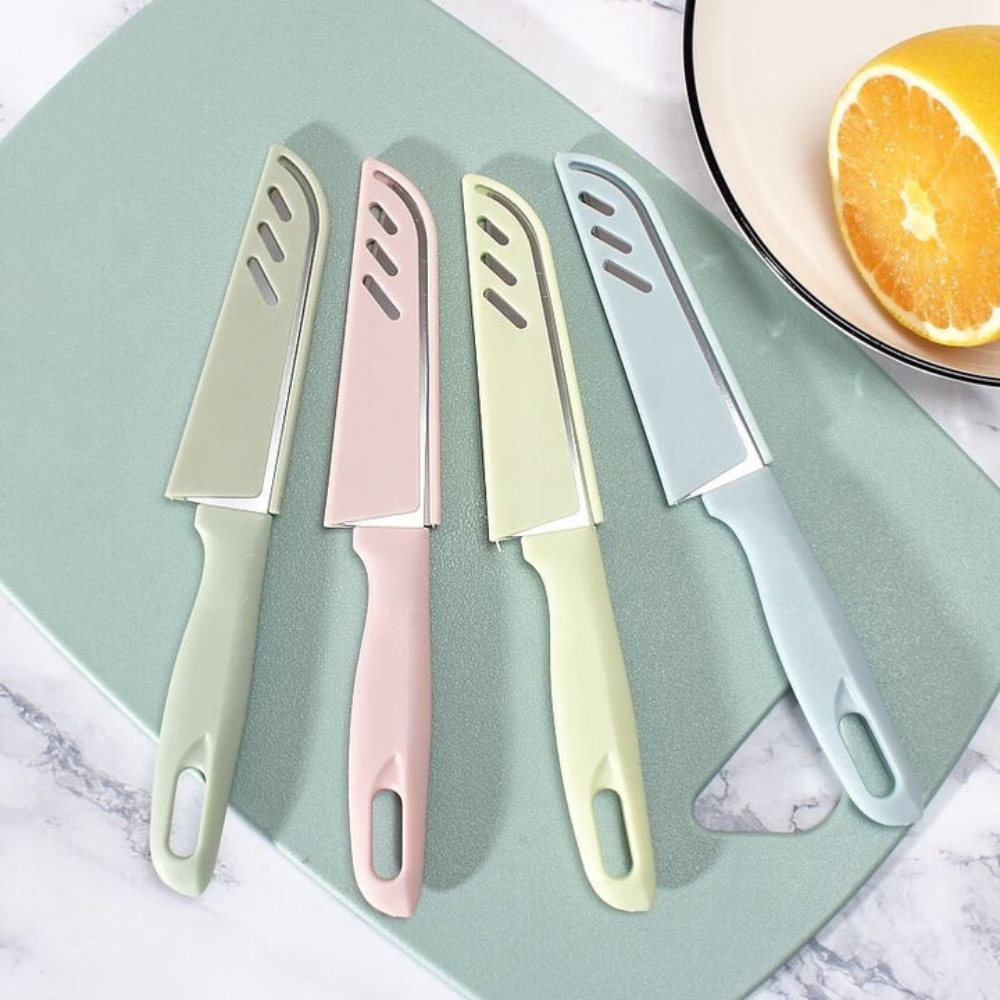 Stainless Steel Fruits Vegetables Kitchen Knife with Cover