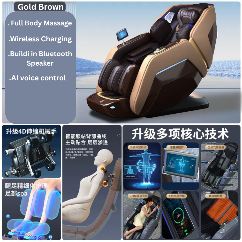 AI Voice Control Full Body Space Massage Chair