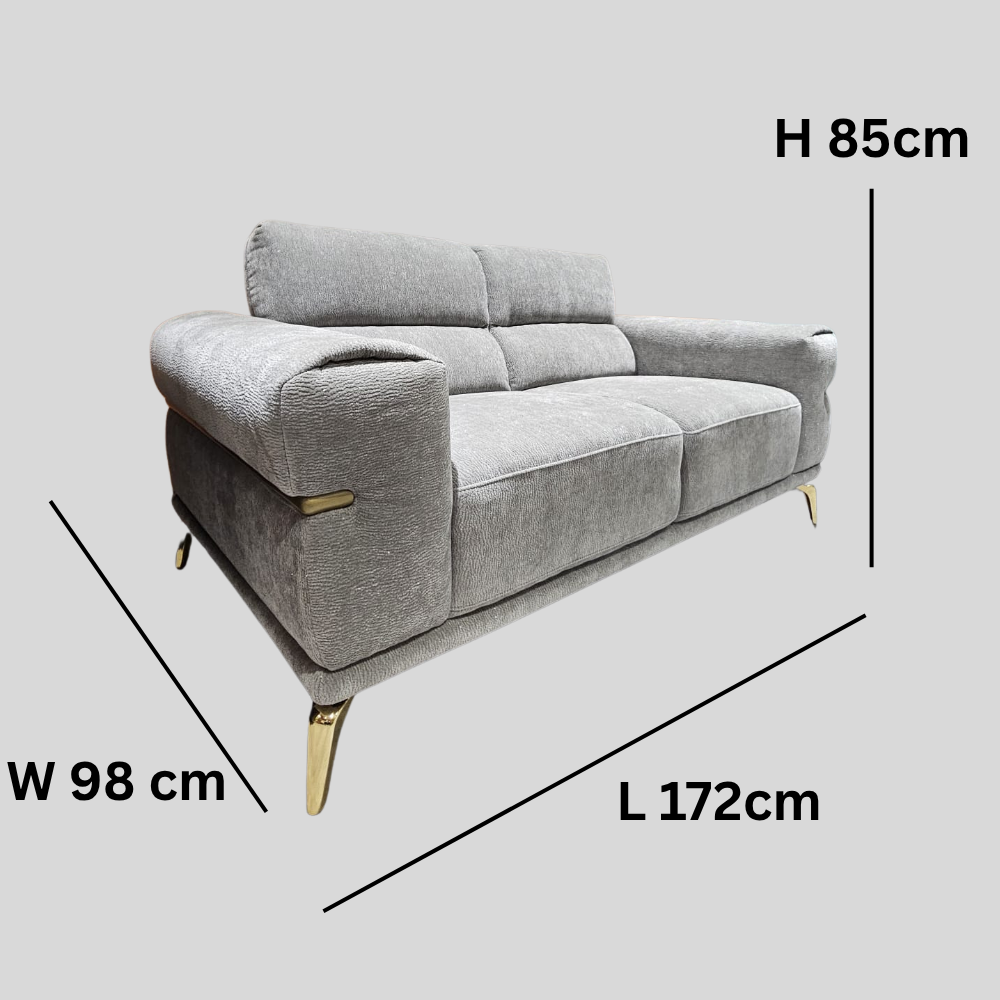 Minimalist Fabric Comfort 2-Seater Sofa
