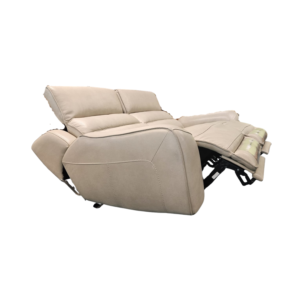 Cow Leather Electric Recliner Sofa 2 Seaters