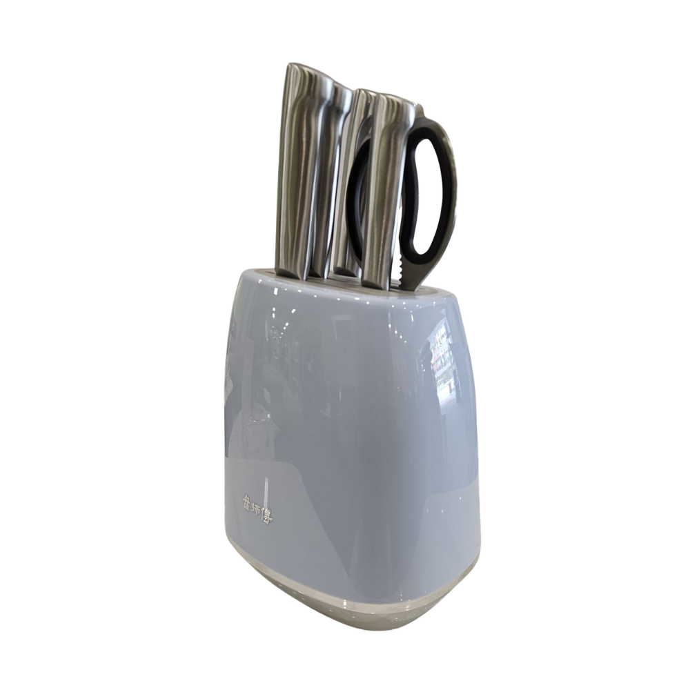 Kitchen Knife Set 6 pcs (5 tootls+container)