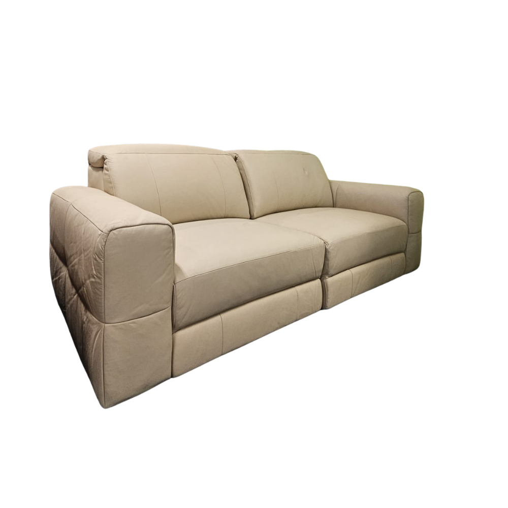 Remote Slider Leather Sofa 2 Seater