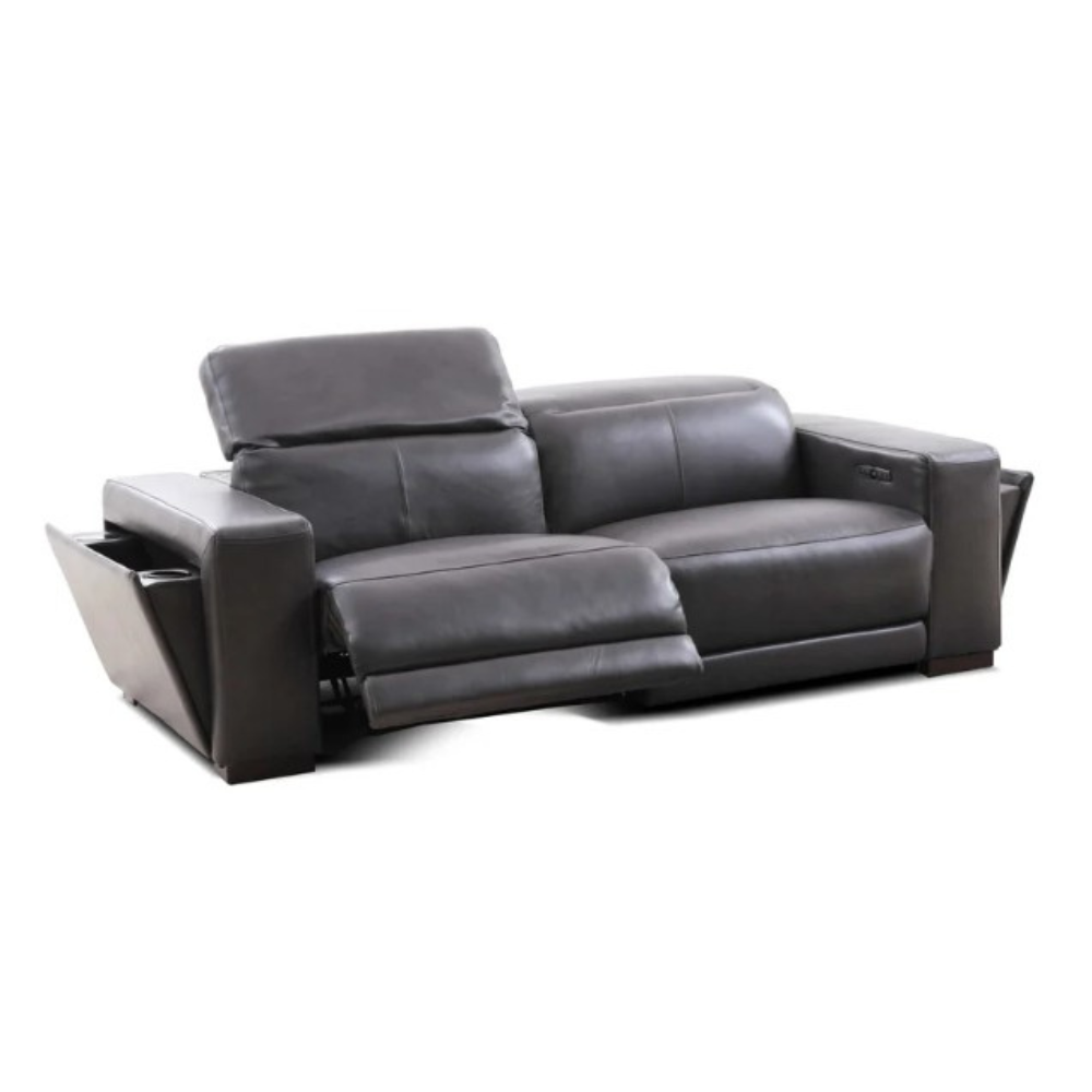 Cow Leather Electric Recliner Sofa 2.5 Seaters