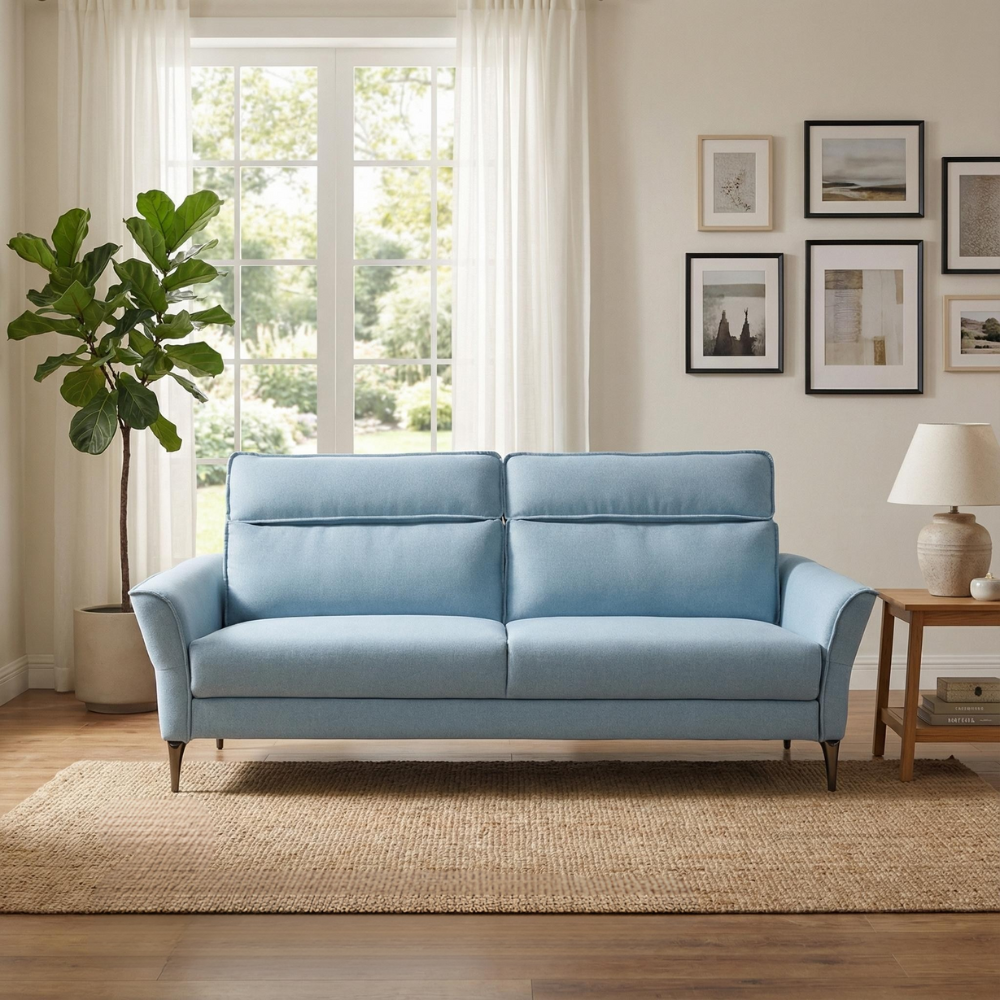 2-Seater Fabric Sofa - 4 Colors Available