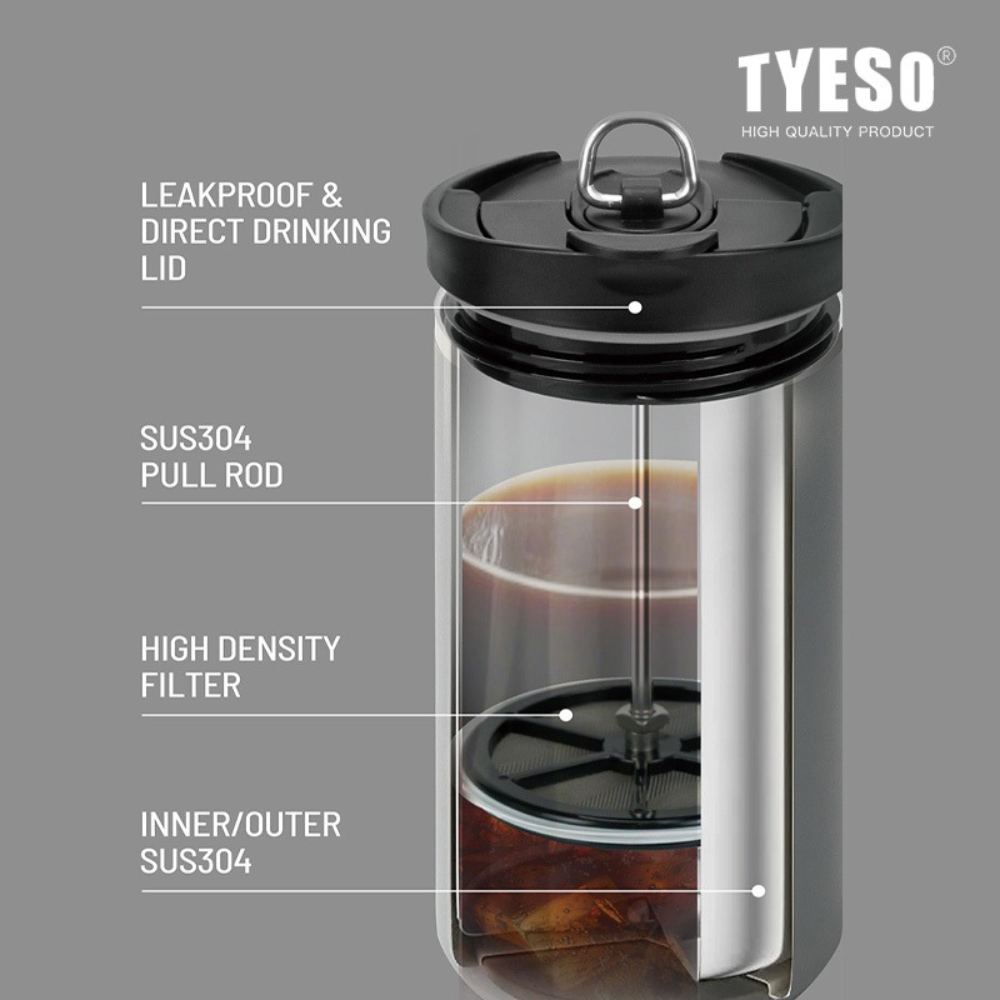TYESO Modern Vacuum Insulated Tumbler 600ml