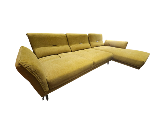 2 Seater with Chaise Pet Friendly Fabric Sofa