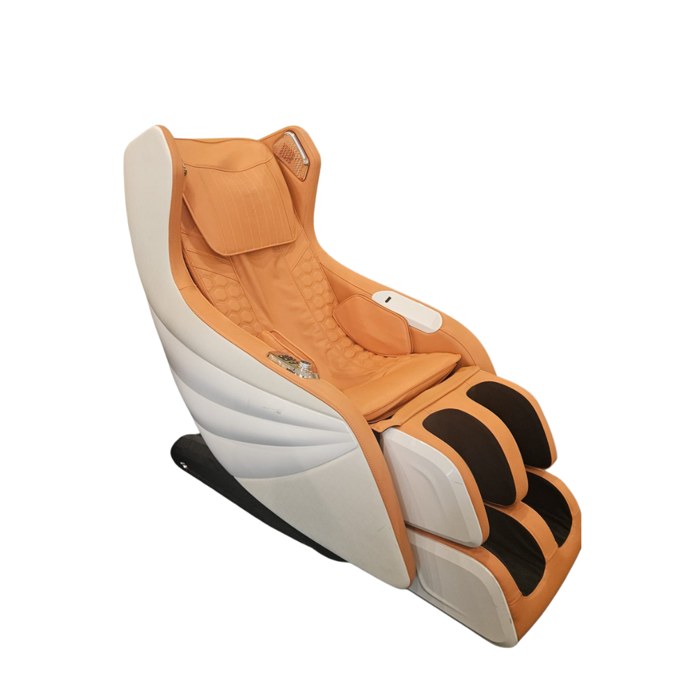 3D Mini Full Body Massage Chair Orange & Blue