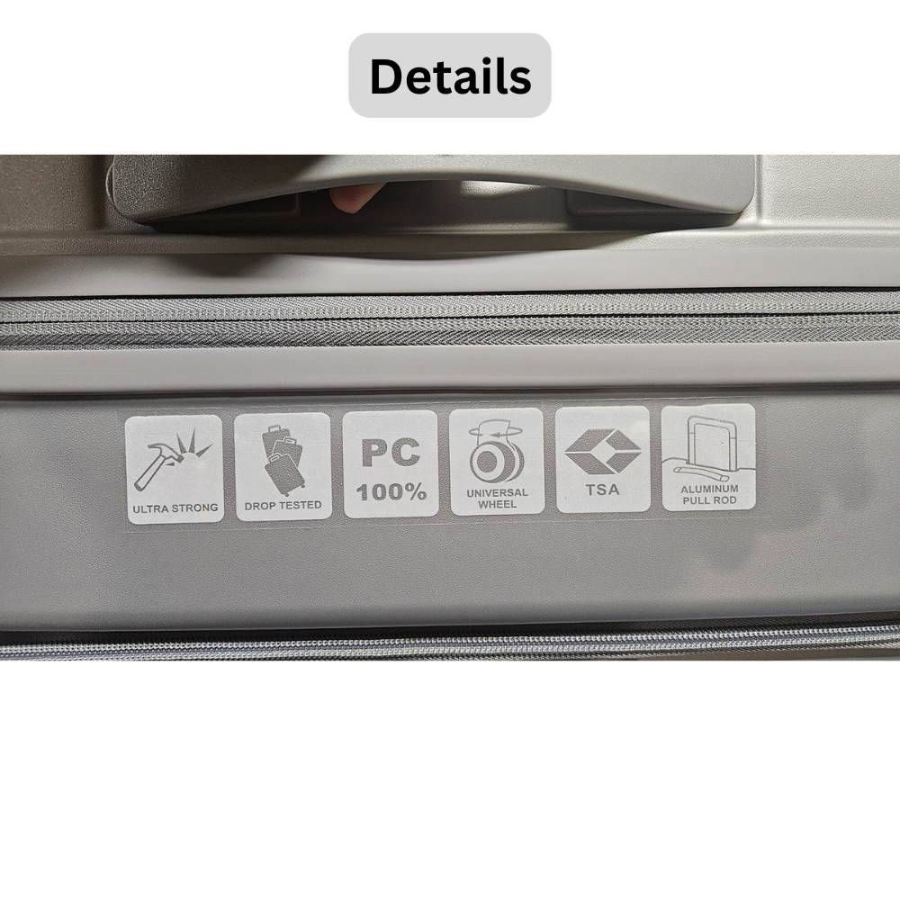 Front Open Luggage 100% Polycarbonate 20" 24" 28"