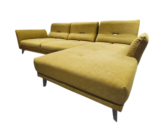2 Seater with Chaise Pet Friendly Fabric Sofa