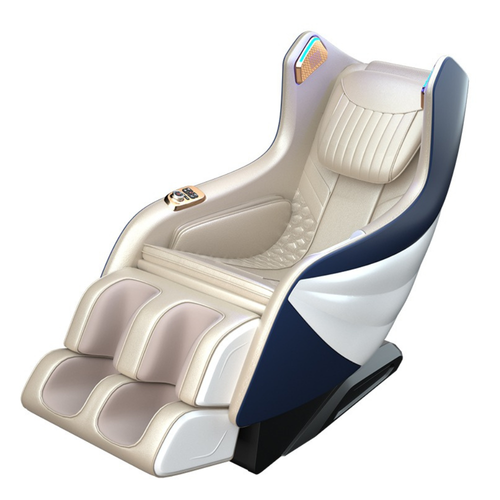 3D Mini Full Body Massage Chair Orange & Blue