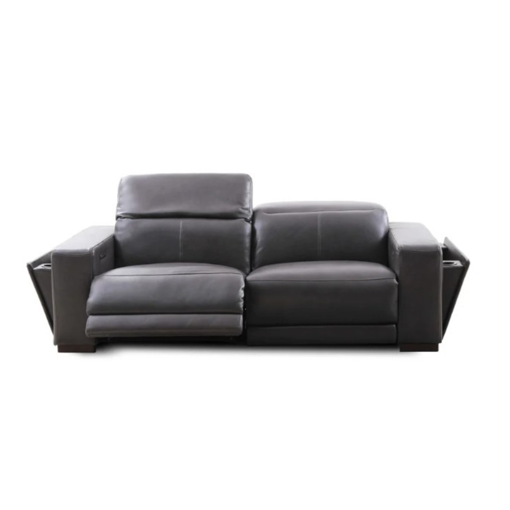 Cow Leather Electric Recliner Sofa 2.5 Seaters