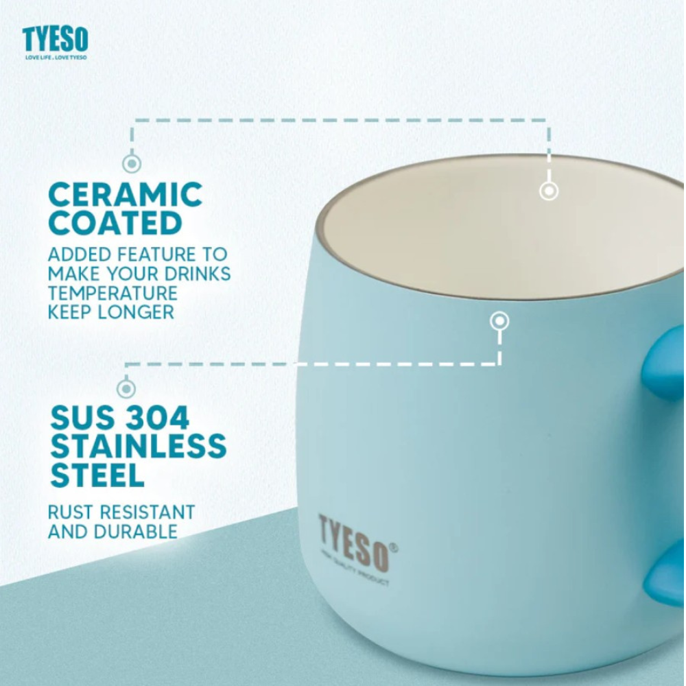 TYESO Modern Ceramic Coffee Mug 355ml