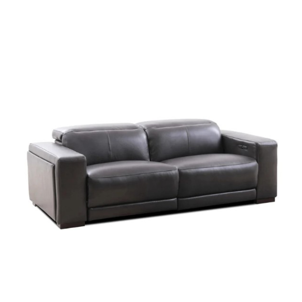 Cow Leather Electric Recliner Sofa 2.5 Seaters