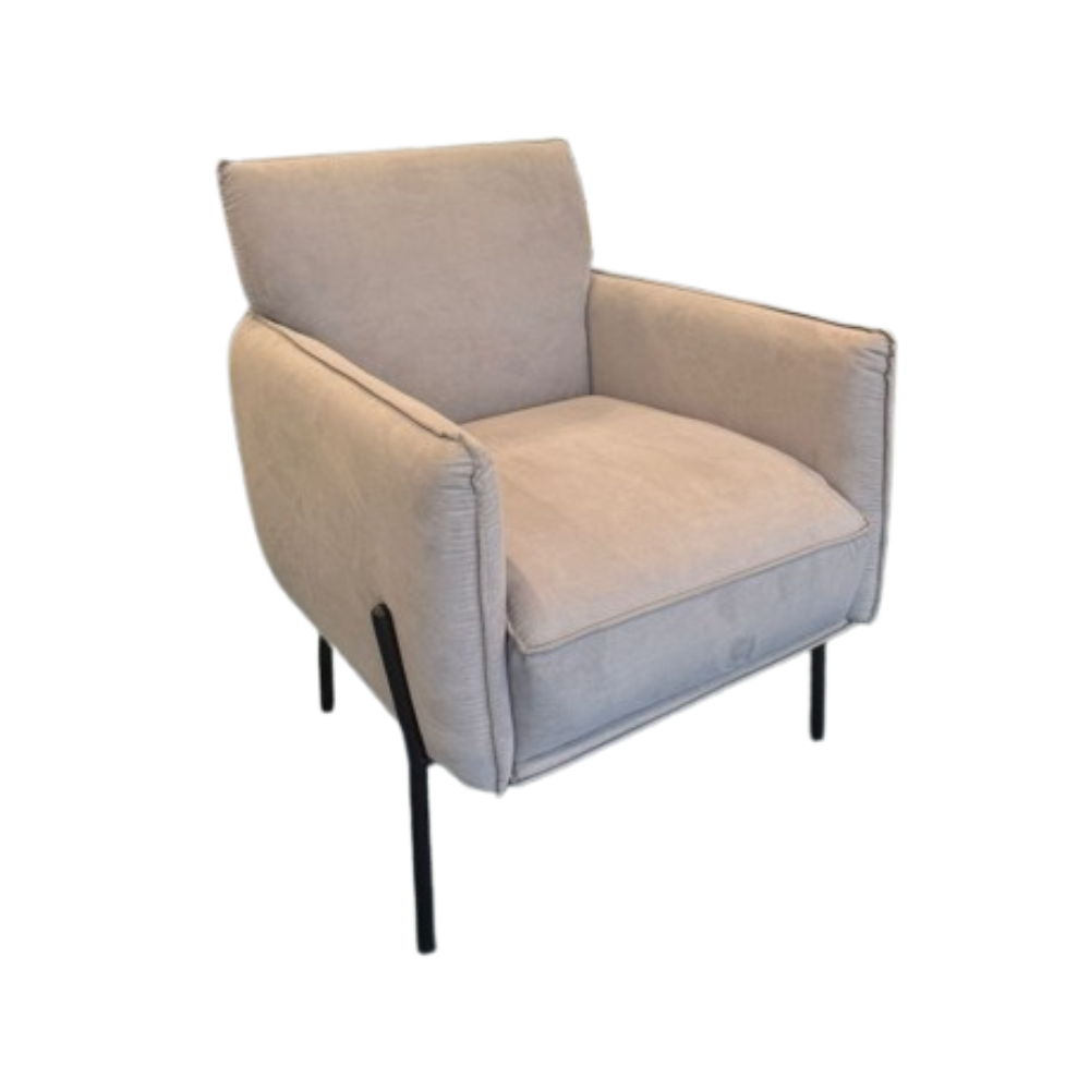 One Seater Fabric Armchair with Multi Colors