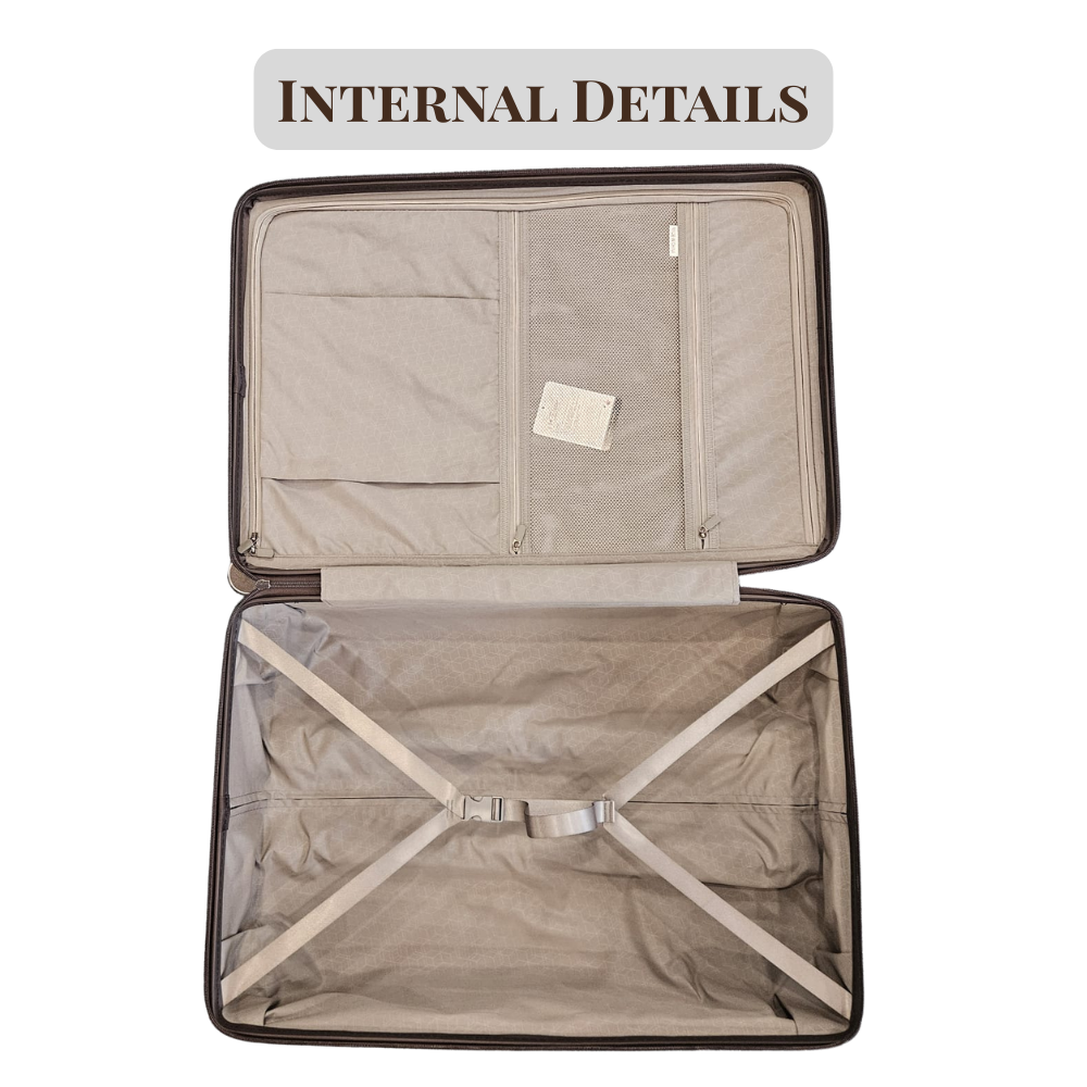 Lightweight Luggage include 3 sizes (20", 24", 28")
