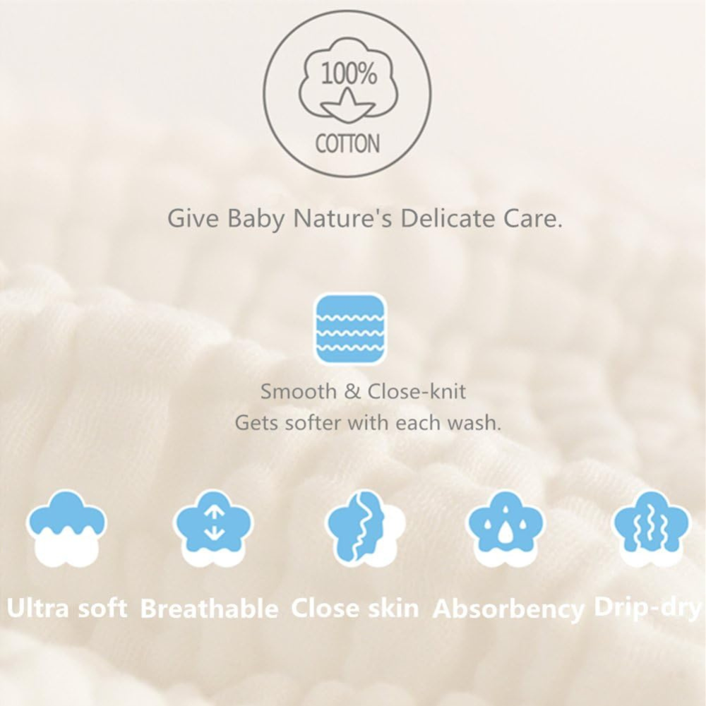 100% Cotton Baby Face,Hand and Bath Towels