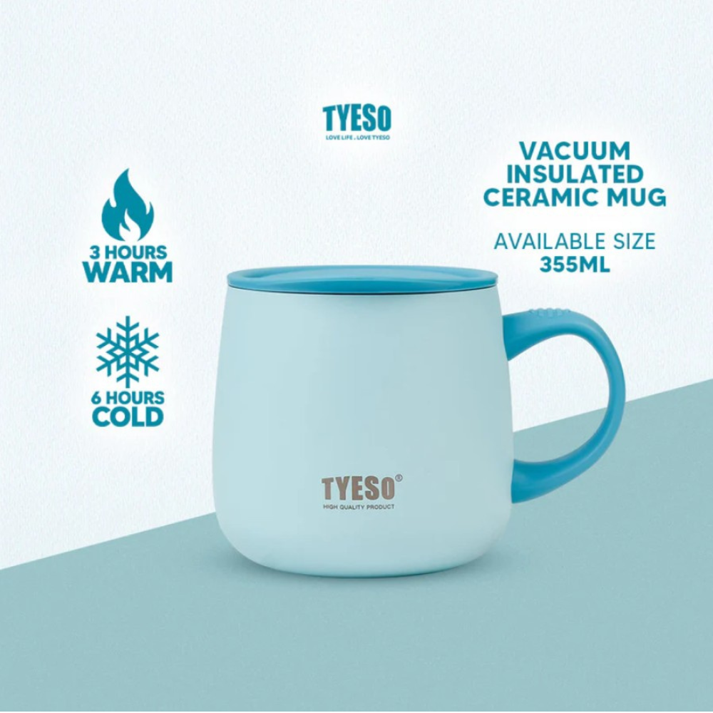 TYESO Modern Ceramic Coffee Mug 355ml