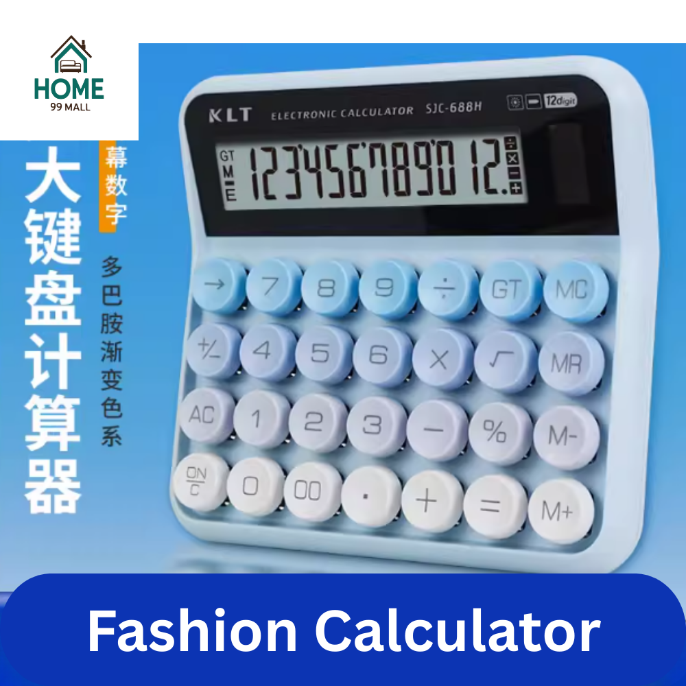Colourful 12 Digits Mechanical Calculator
