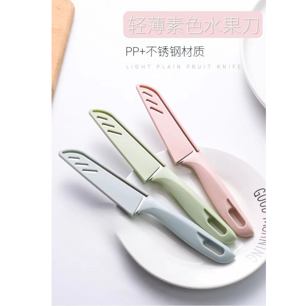 Stainless Steel Fruits Vegetables Kitchen Knife with Cover