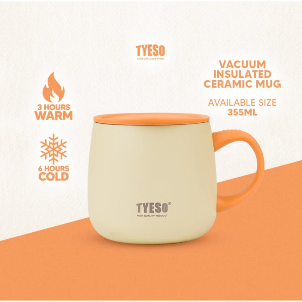 TYESO Modern Ceramic Coffee Mug 355ml