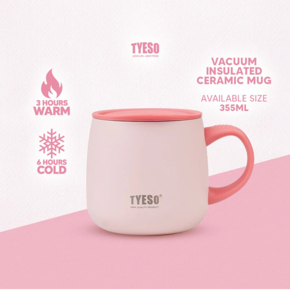 TYESO Modern Ceramic Coffee Mug 355ml