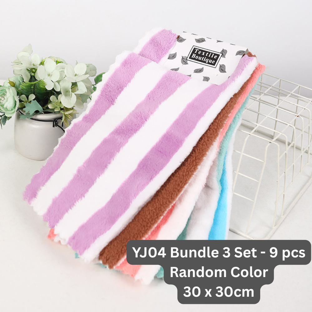 3 Bundle Set - 9 pcs | Premium Microfiber Cloth, Kitchen Towel